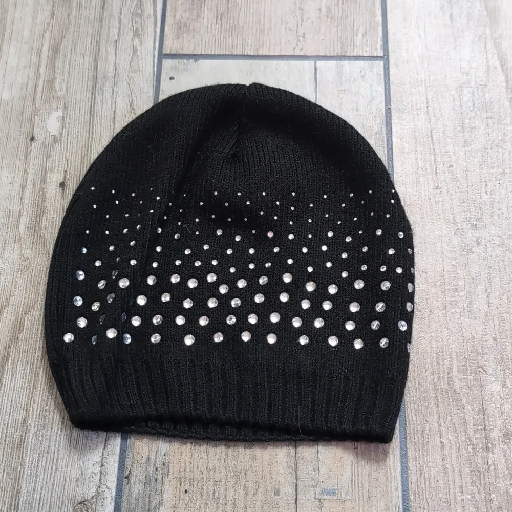 Kid's Bejeweled/Bling Matching Knit Winter Hat/Beanie and Scarf by Toby